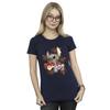 Disney Womens/Ladies Lilo And Stitch Ohana Orange Hibiscus Cotton T-Shirt