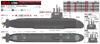 Pit Road 1/350 Skywave Series JMSDF Submarine SS-501 Soryu Plastic Model JB34 Molded Color