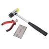 Guitar Hammer Plier String Action Ruler Gauge Set Robust Metal Guitar Repairing Maintenance Tool Kit