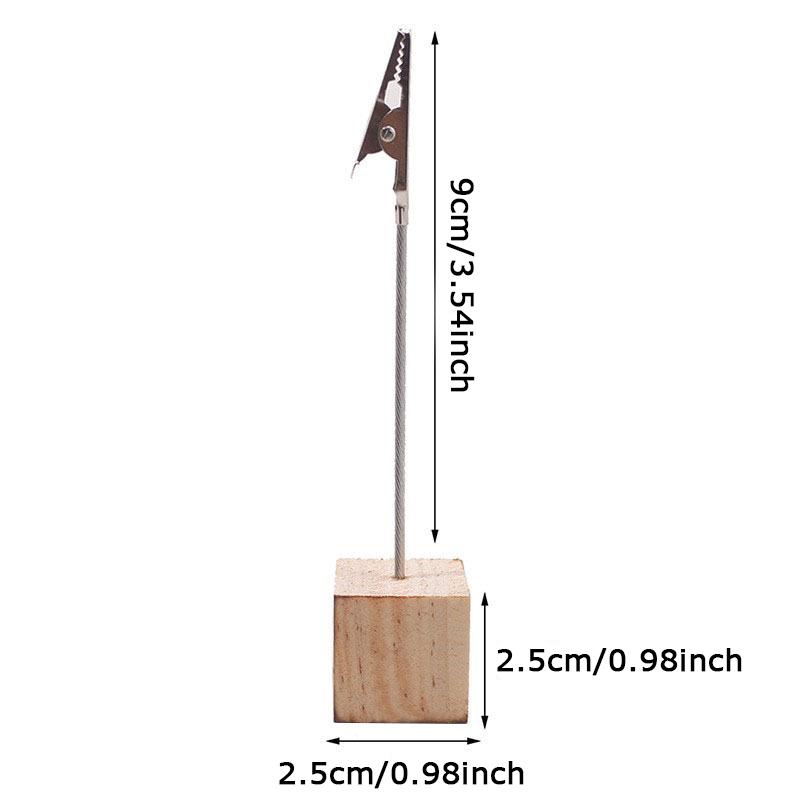 WTEMPO Office Table Place Card Holders DIY Desk Sign Holders Table Number Holder Stands Picture Holders Name Card Holders for Wedding Birthday