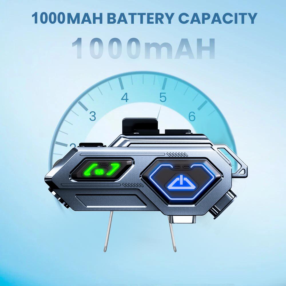 1/2Pcs Motorcycle Helmet Intercom Bluetooth Headset Wireless Interphone Intercomunicador Waterproof Handsfree Call Headphone