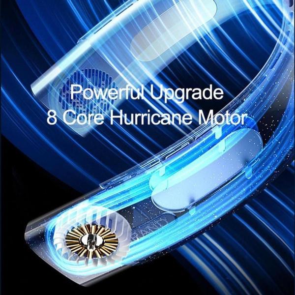 Новый подвесной вентилятор на шею, портативный кондиционер, USB 4000 мАч, перезаряжаемый воздушный охладитель, 5-скоростной электрический вентилятор для улицы