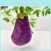 Plush Eggplant Keyring With Soft Short Hair For Kids Decor And Accessories Gift