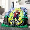 Soccer Player Lightning Stadium Four Seasons Blanket Customized With Your Name Lightweight And Warm Perfect Gift For Home Office Camping Sofa Travel