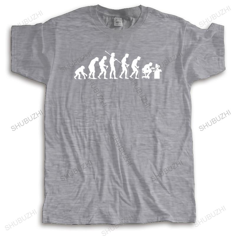 Men o-neck tshirt fashion brand t-shirt black new Evolution of a Gamer, Funny Mens T Shirt - PC gamer cotton tshirt for boys