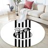 Santos FC Round Area Rug,Carpet Rug for Living Room Bedroom Sofa Playroom Decor,Non-slip Floor Mat