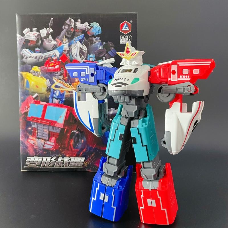 ZZKJ 19CM Cool Transformation Toys Anime Robot Car Tank Aircraft Dinosaur Models Action Figures Children Boys Gifts