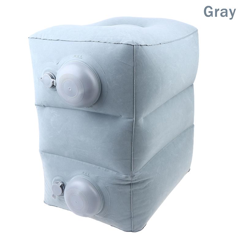 Надувная подушка-подставка для ног ПВХ Полет Сон Подставка для ног Подушка для отдыха 3 слоя Регулируемая высота Автобус для путешествий Автомобиль Подушка для отдыха ног