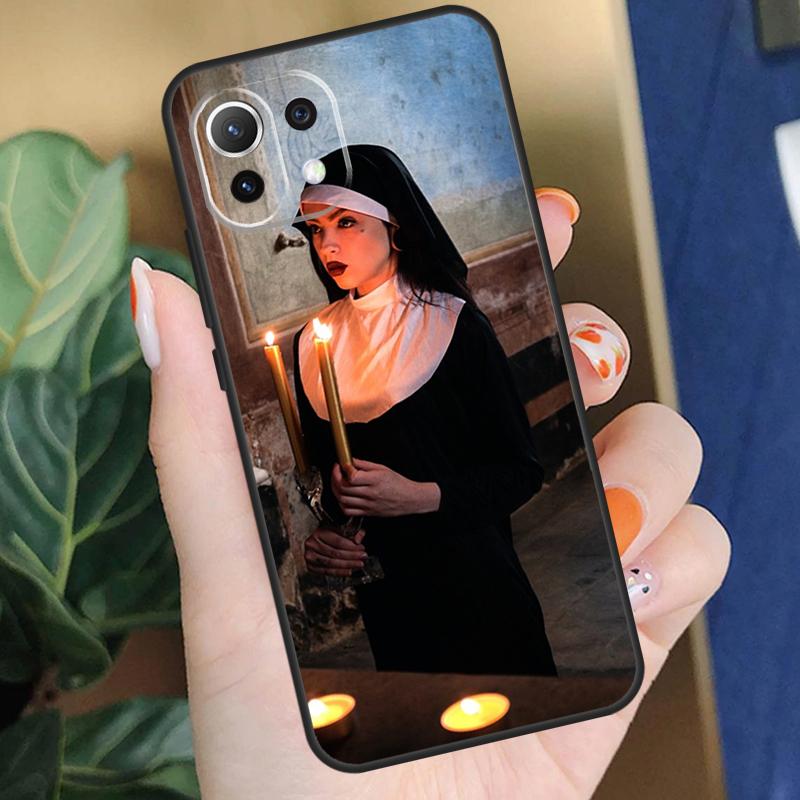 Sister Style Nun Sexy Girl Case For Xiaomi 15 14 Ultra 13T 14T 15T Pro 17 Pro Max POCO X7 Pro X5 X6 F5 F6 F7 F8 Coque
