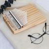Kalimba Thumb Piano 17 Keys Spruce Wood Portable Mbira Finger Piano Gifts For Kids Adult Beginners With Tune Hammer