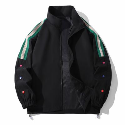 Новый спортивный кардиган с воротником-стойкой, подходящая по цвету, модная универсальная одежда для пар, повседневная мужская куртка на весну и осень