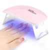 LINMANDA Mini Nail Dryer Lamp 6W LED UV Portable Nail Dryer Curing Lamp Light for Gel Based Polish with 60s/120s Timer Setting