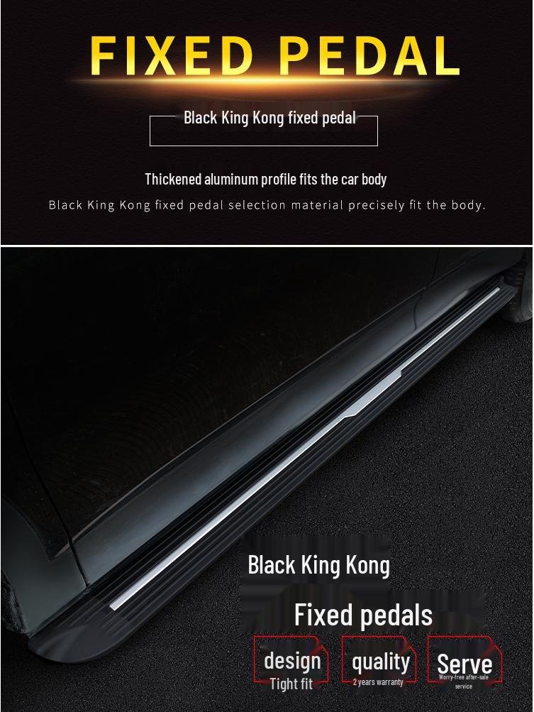 Black Diamond GLB Special Fixed Pedal Side Step for Mercedes-Benz Viano/Vito - One Piece Modification