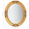VidaXL Wall Mirror Baroque Style 50x60 Cm Gold 320349
