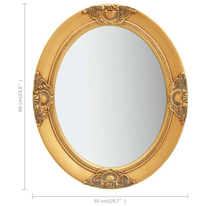 VidaXL Wall Mirror Baroque Style 50x60 Cm Gold 320349
