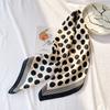 Spring Polka Dot Imitation Silk Scarf: Fashionable, Versatile, Elegant Decor.