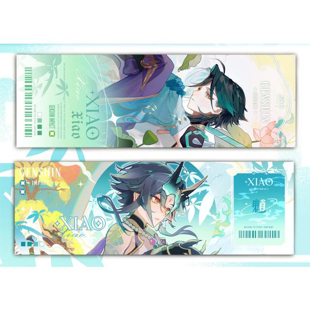 Genshin Impact, коллекционные карты, игры, закладки, Furina Neuvillette, Wriothesley Laser, двусторонний билет, аниме, карта Таро, подарок