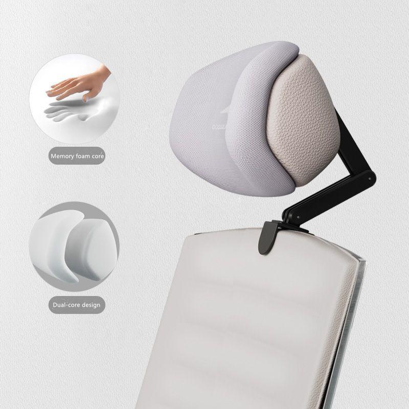 Обновленный подголовник из пены с эффектом памяти для офисного кресла, регулируемый по высоте и углу наклона, эластичная подушка для головы, поддержка шеи, подушка для отдыха