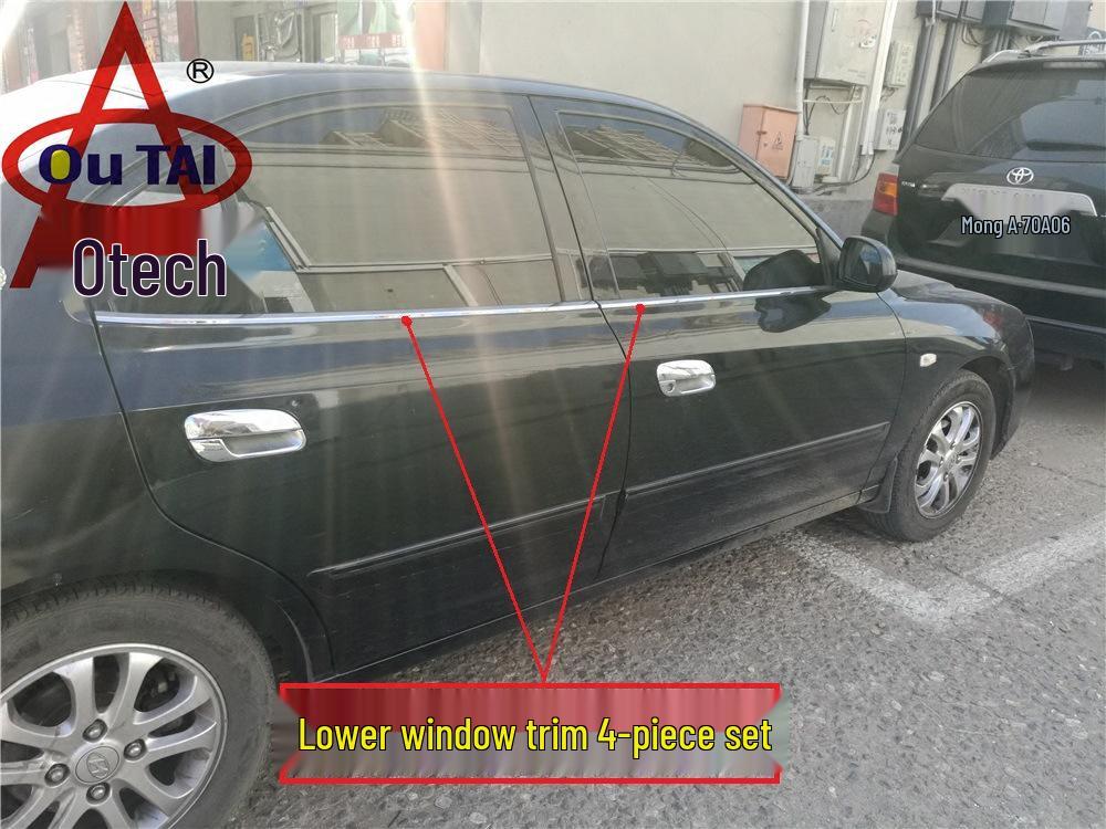 Outai Отделка окон из нержавеющей стали для 04-12 Elantra - Модификация яркой полосы двери и окна