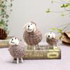 Wool Holiday Christmas Felt Sheep Figurines Party Supplies Statue Miniature Home Decoration