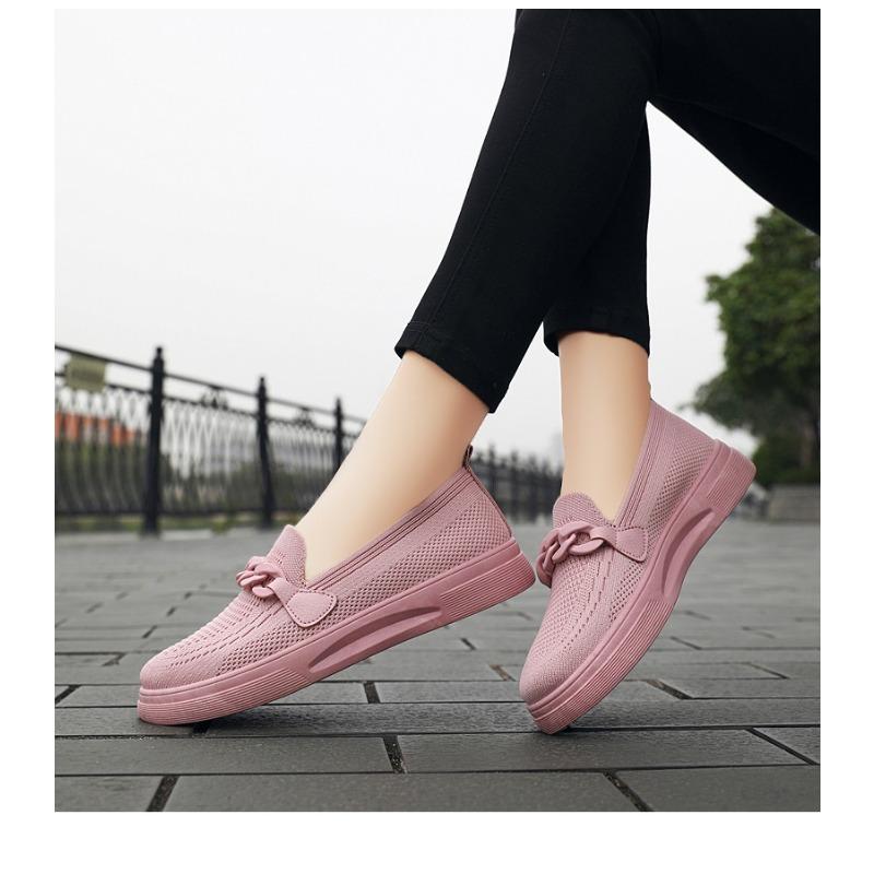 Новая женская обувь. Удобная обувь для мам Flyknit. Удобные женские одинарные туфли.