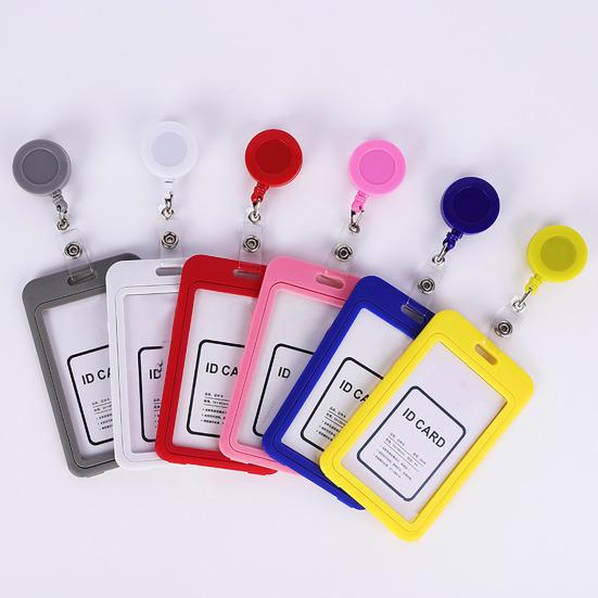 Aluminium Alloy Staff Badge Holder Secure ID Card Case Fade-resistant Work Badge for Work Permits Certificates