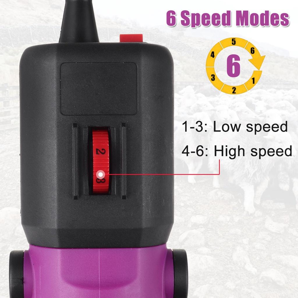 1500W 2800RPM 110V/220V 6 Gears Speed Electric Sheep Goat Shearing Machine Clipper Farm Shears Cutter Wool Scissor