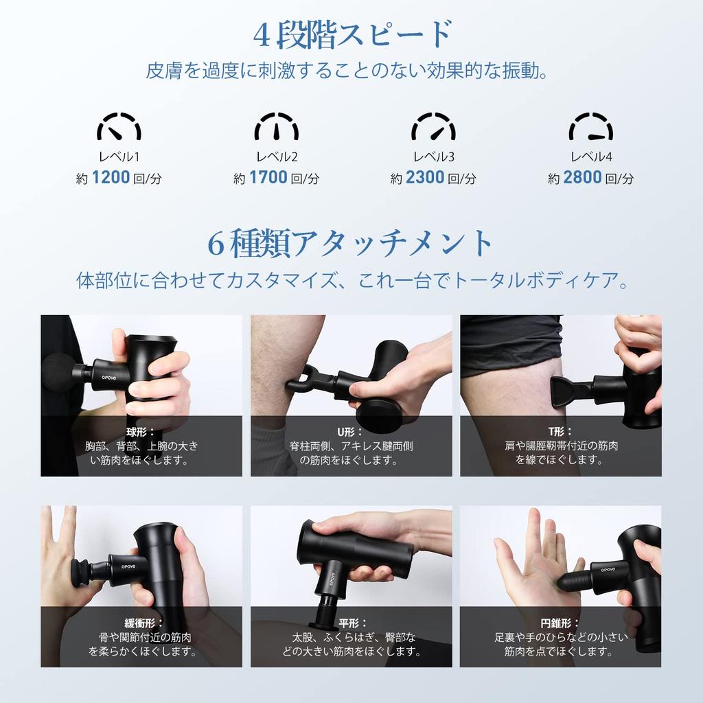 Opove M3 Go Миофасциальный релиз еще 10 мм Максимум 14 кг 6 4 Вибрация Все тело Гарантия Пистолет, Высокопроизводительный Компактный, Амплитуда, Давление,
