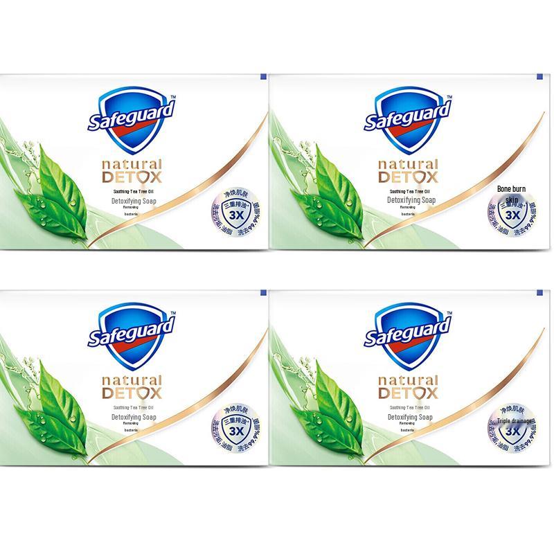 Мыло для умывания с маслом чайного дерева Safeguard Soothing (4 x 108 г)
