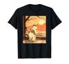 Art Kanagawa Vintage Japanese Tattoo Art Cat Graphic Ukiyo-e T-shirt