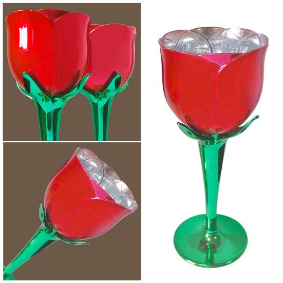 1/2/4 шт. бокал для вина в форме цветка розы, бокалы для вина для коктейлей, напитков, ресторанов, кофе-баров
