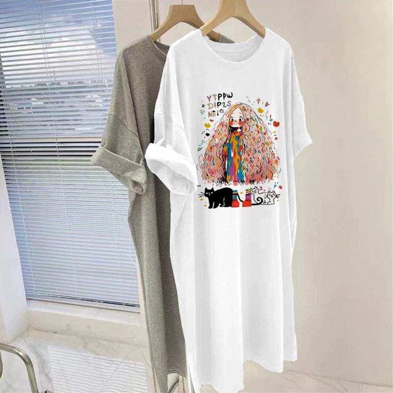 Летнее платье для беременных, новая мода, короткий рукав, свободная юбка до колена для беременных, лето