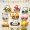 Cute Cartoon Car Aluminum Film Balloons, First Birthday Children's Birthday Party, Kindergarten Police Car, Fire Engine Scene Arrangement