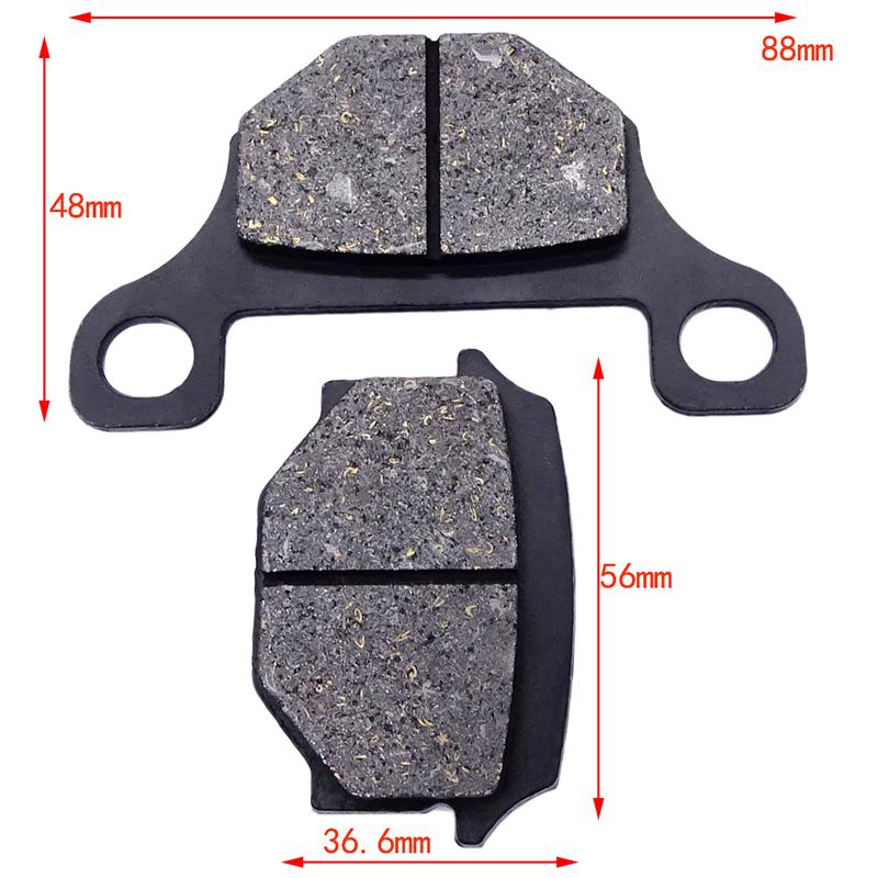 1 пара передних тормозных колодок мотоцикла, часть для Suzuki GN125 1982-1990 GN125H 2010-2018, тормозные диски