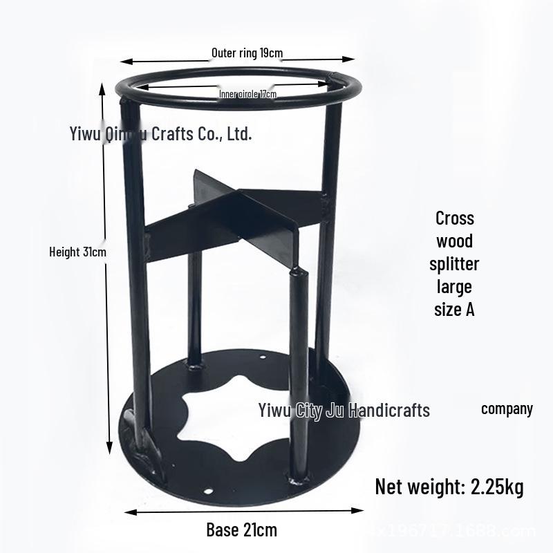 Portable Firewood Splitter: Efficient Manual Wood Separator for Outdoor and Household Use