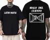Футболка с принтом Band Latin Mafia Malo Del Cuento Мужская Женская 100% Хлопок Оверсайз Футболки Винтажная Футболка с Поп-Музыкой Streetwear