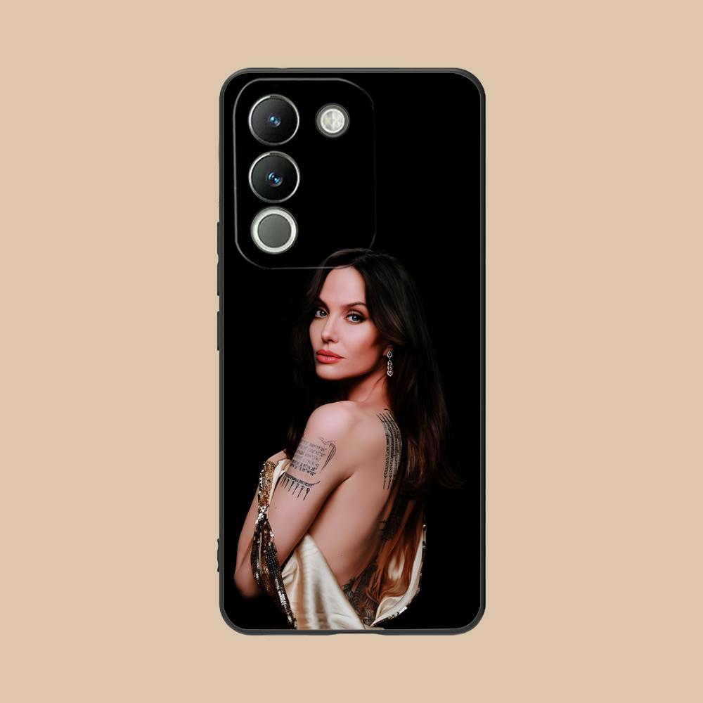 Матовый чехол из ТПУ Angel Jolie для мобильного телефона VIVO Y77 76 75 74 73 72 58 56 55 51 50 38 36 Y19 Y18 Y03 Y01 5G Цветная обложка