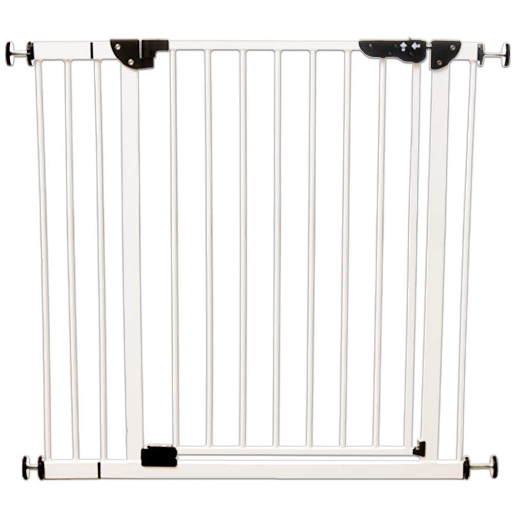 Iris Plaza Baby Gate Высота 78 см Ширина установки Высокий Тип Расширяемый Безопасный и надежный Двойной замок Функция натяжения Тип калитки для домашних животных Белый 70-91 см