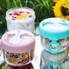 600ml Portable Breakfast Cup Multifunction Transparent Overnight Oat Food Container with Lid and Spoon for Cereal Milk or Yogurt
