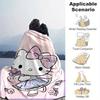 1шт. Плед Hello Kitty с цветочным принтом - Милый домашний декор, Офисная салфетка, Подарок для отдыха на природе Giftz0411225