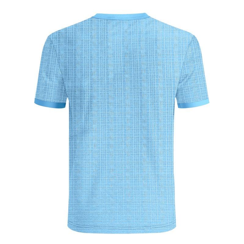Mens Casual Breathable Loose Short Sleeve Henley Summer T Shirt