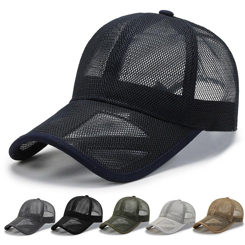 Sun Hat Men'S Hat Spring And Summer Breathable Mesh Cap Men'S Net Hat Outdoor Sports Baseball Cap Women'S Sun Hat