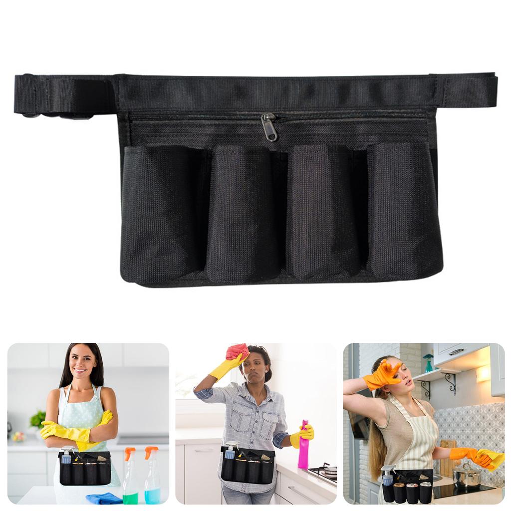 Multi Functional Cleaning Tool Waist Pack With Multiple Compartments And Adjustable Belt For Professional Janitors