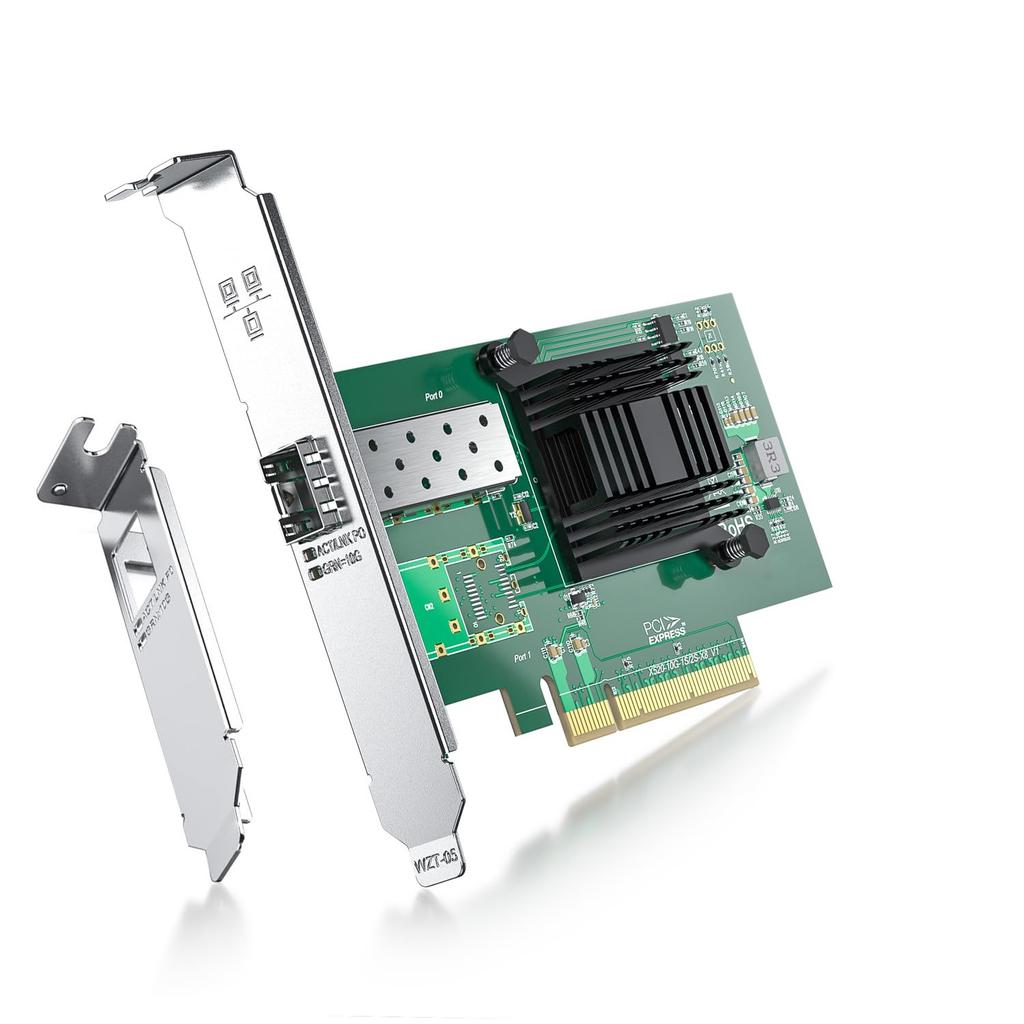 Сетевая карта ipolex 10G Intel X520-DA1X520-SR1 82599EN Оригинальная плата (чип) Устанавливаемый, Один порт SFP+, PCI-E 2.0 x 8, для ПК-серверов