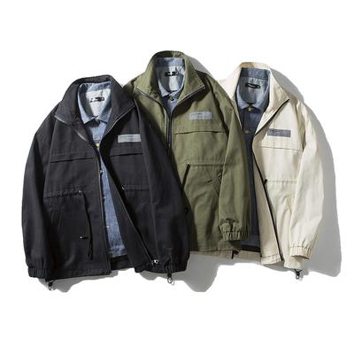 Весенне-осенний отпуск, двухкомпонентная ковбойская куртка, мужская модная брендовая ретро-рабочая куртка, американская свободная большая бейсбольная куртка