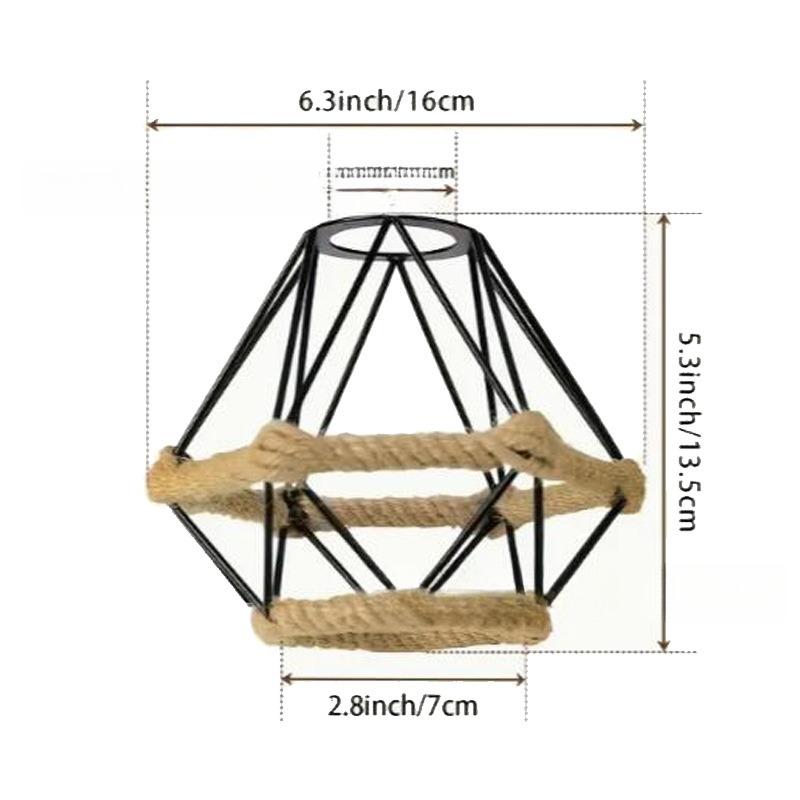 Ретро DIY Железный абажур Защитный кожух для лампы Железный колокол Защита для лампочки E27 Потолочный подвесной светильник Чехол Металлическая проволочная клетка Индустриальный стиль