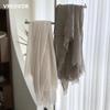 VREOVOR Solid Color Scarf Female Summer Sun Protection Medium Length Gauze Japanese Korean Beach Scarves Tourism Shawl