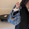 Monochromatic Denim Crossbody Bag for Women Large Capacity Casual Shoulder Bag Women's Bags Fashion