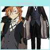 Костюм для косплея Bungo Stray Dogs Накахара Чуя Изысканный ретро-детективный наряд
