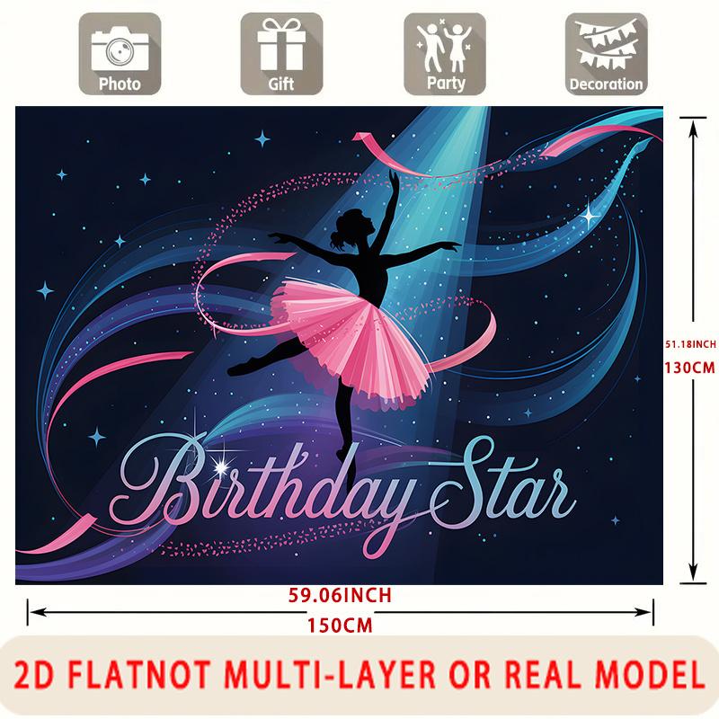Party Backdrop Birthday Pink Photo Booth Background Front Door Decor